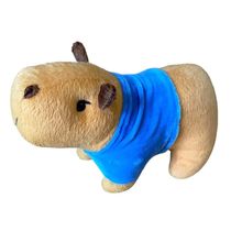 Pelúcia Capivara G com Roupa Azul Removível | Mury Baby