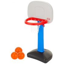 Conjunto de Basquete com Altura Ajustável e 3 Bolas, LITTLE TIKES XCC642340, Azul