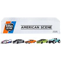 Conjunto de 5 Carros Americanos em Escala 1:64,  Hot Wheels Premium Car Culture, Mattel