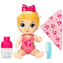 Boneca Snuggle Harper com Shampoo para Cabelos e Tamanho 27 cm para Crianças Acima de 3 Anos, Baby Alive, Cabelo Loiro