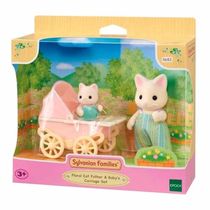 Sylvanian Families Carrinho Bebê,Papai Gatos Primavera-Epoch