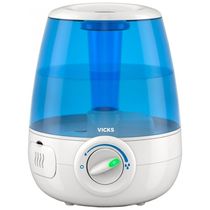 Umidificador Ultrassônico Portátil 1.2L, com Desligamento Automático, Luz de LED, VICKS V4600, Branco