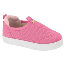 Tênis Infantil Molekinha Slip On Rosa