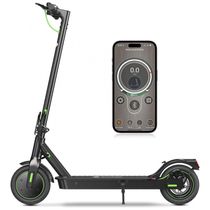 Patinete Elétrico Dobrável para Adultos até 35 km por hora, com Suspensão Traseira, 500W, ISINWHEEL, Preto