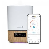 Umidificador Ultrassônico Portátil 3.8L até 24H, Área até 46 m2, 110v, SAFETY 1ST IH5550604, Branco