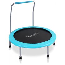 SLEL67 Cama Elastica Infantil com Corrimão Ajustável para até 68 kg, SERENELIFE SLEL67, Azul