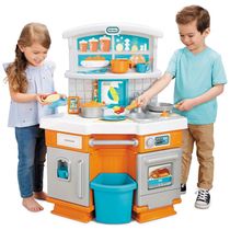 Cozinha Infantil com Sons Reais de Cozinha e Acessórios para Crianças a Partir de 3 Anos, LITTLE TIKES 652868, Laranja