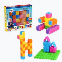 Blocos De Montar Mini Bloqs 120 Peças Encaixe Paki Toys