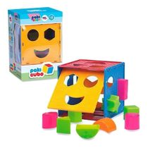 Brinquedo Cubo Colorido Para Bebês Pakicubo 9 Peças Encaixe