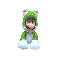 Super Mario Mini Boneco Colecionável Luigi Felino - Candide