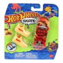 Hot Wheels Skate de Dedo Fiery Trickster com Tênis - Mattel