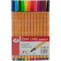 Conjunto 12 Canetas Stabilo Colorida Fine Line - SP JQ-M39