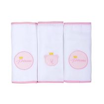 Kit Fralda Gifts Toys Com 3 Pçs Urso Rosa Papi