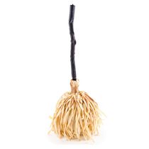 Decoração de Halloween Clássica Vassoura de Bruxa Que Anda Musical Brinquedo Eletrônico com Sensor Automático -