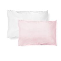 Kit Fronha Malhas Lisa 40 x 28Cm Com 2 Pçs Rosa Papi