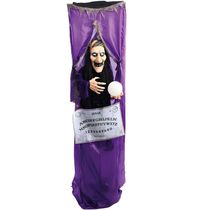 Bonecos Halloween Bruxa Vidente Rochele Cigana Com Som Led e Movimento Brinquedo 170 cm Decoração de Terror -