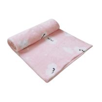 Cobertor Bebê Microfibra Rosa Cílios 1,10m X 85Cm Papi