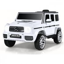 Carro Eletrico Infantil Mercedes Benz G63 OLAKIDS a Bateria 12V 1 Assento com 2 Velocidades Branco