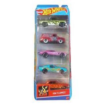 Hot Wheels Pacote 5 Carros HW Flames - Mattel