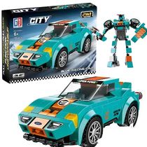 Blue Racing Car 196 Pcs - SP TOYS-25143V