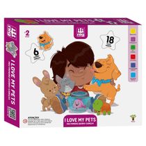 Puzzle I Love My Pets - Nig Brinquedos