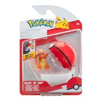 Boneco Charmander com Pokébola - Pokémon