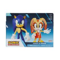 2 Bonecos Sonic e Cream com Acessórios - Sonic