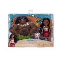 4 Bonecos Moana, Maui, Pua e Hei Hei - Moana 2