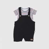 Jardineira Baby Gut Com Camiseta Listrada