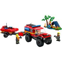 Lego 60412 City Caminhão Bombeiros 4x4 com Barco de Resgate