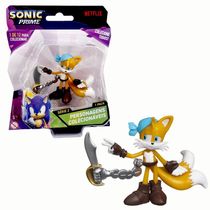 Boneco Colecionável 6,5cm Sonic Prime - Tails Pirata