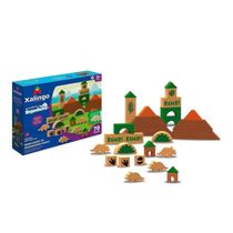 Brincando De Engenheiro Dinossauros 70 Peças - Xalingo