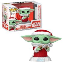 Boneco Funko Pop! Star Wars Mandalorian Grogu de Natal