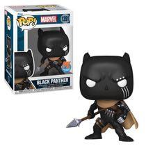 Boneco Funko Pop! Marvel - Pantera Negra com Lança