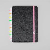 Caderno Grande Lets Glitter Neon - Caderno Inteligente