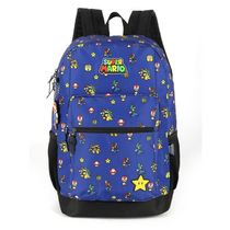 Mochila De Costas Super Mario Gamer Azul Luxcel