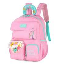 Mochila De Costas UP4YOU Bolinhas De Pompom Rosa Luxcel