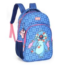 Mochila De Costas Stitch Kiss Azul Luxcel