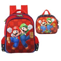 Kit Mochila De Costas Mario E Luigi +Lancheira Luxcel