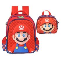 Kit Mochila De Costas Mario Face +Lancheira Luxcel