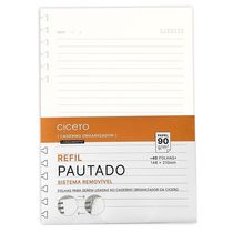 Refil Caderno Organizador 40Fls Offset 90G Pautado A5 Cicero