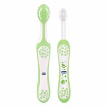 Conjunto de Escova Para Aprendizagem Oral Care Chicco Verde