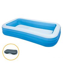 Piscina Inflável 1000 Litros Retangular com Capa - Intex