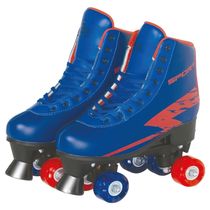 Patins Ajustável 4 Rodas com Luzes Azul Tamanho 35 ao 38 Ajustável Fenix