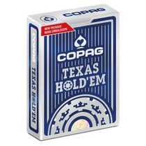 Baralho Plástico Texas Hold'em Naipe Grande Azul Copag