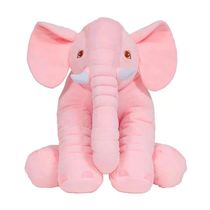 Almofada Buba Elefante Pelúcia Gigante Rosa