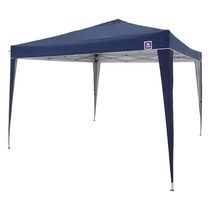 Tenda Gazebo Alumínio Dobrável 3mx3m Poliéster Azul Bel