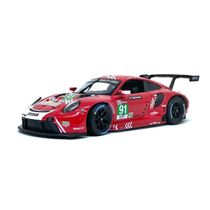 Miniatura Carro Porsche 911 Rsr Le Mans 2020 1/24 Vermelho Bburago 28016