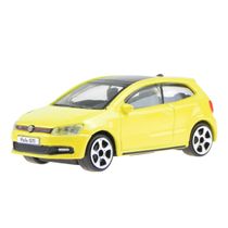 Miniatura Carro Volkswagen Polo GTI Street Fire Amarela 1/43 Burago 30233