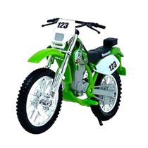 Miniatura Moto Kawasaki KLX 250SR 123 Verde 1/18 Maisto 35300